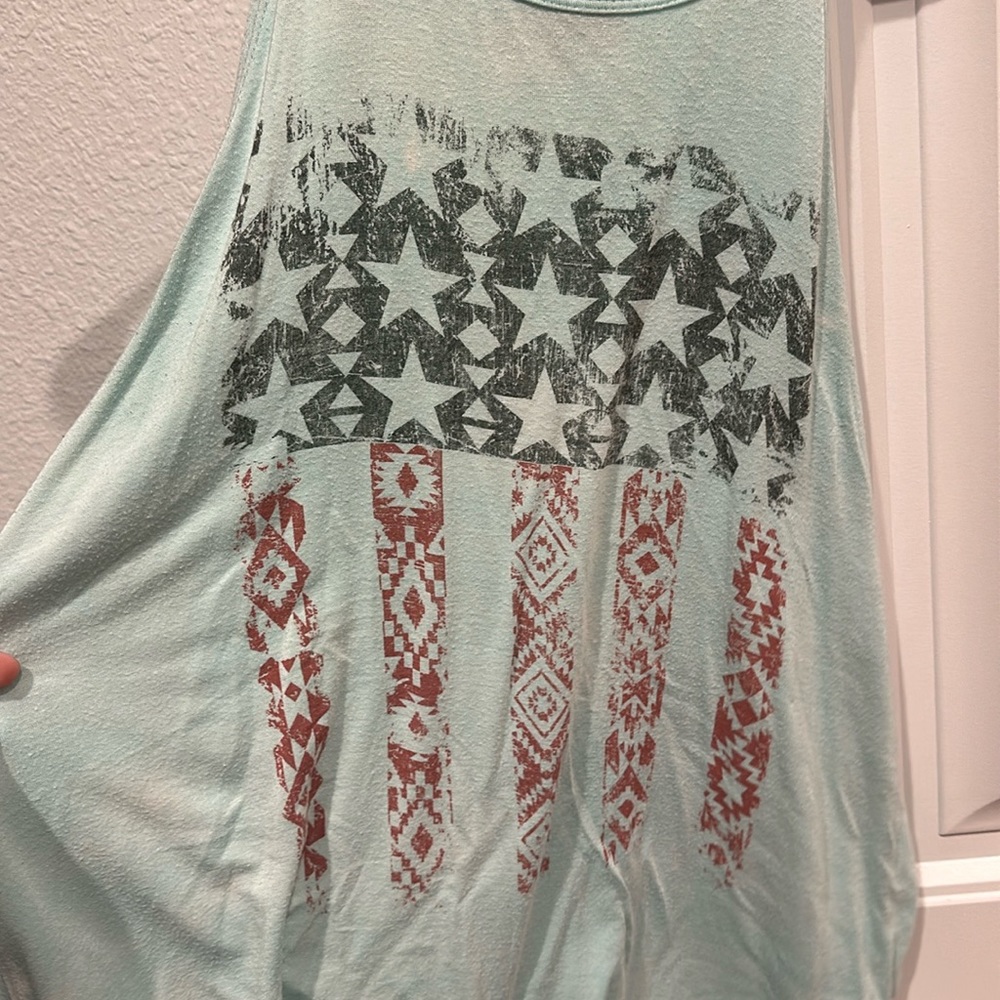 American flag tank top